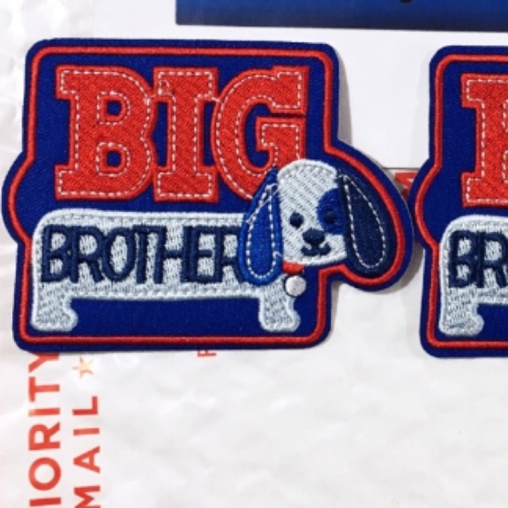 NEW BIG BROTHER SIBLING PATCHES ENDEARING BADGES